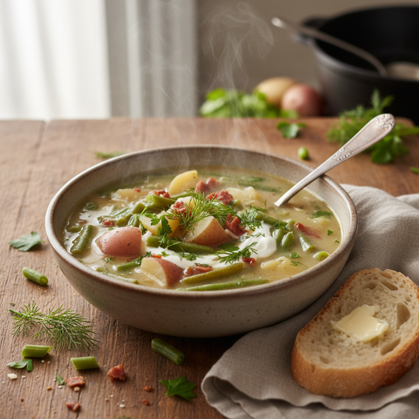 Hearty Green Bean and Potato Soup recipe