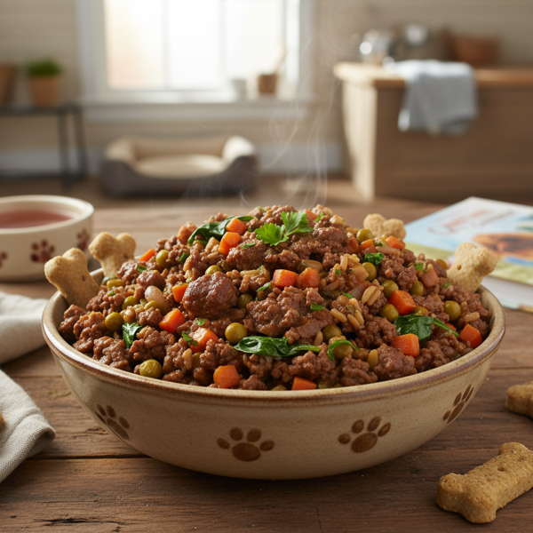 Hearty Ground Beef Dog Delight recipe