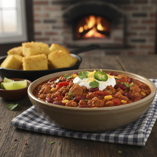 Hearty Ground Turkey Chili recipe