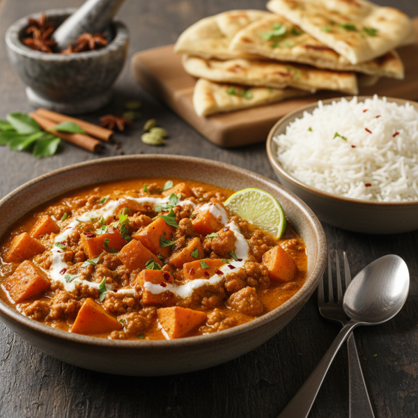 Hearty Ground Turkey and Sweet Potato Curry recipe