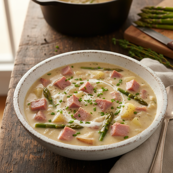 Hearty Ham and Asparagus Chowder recipe