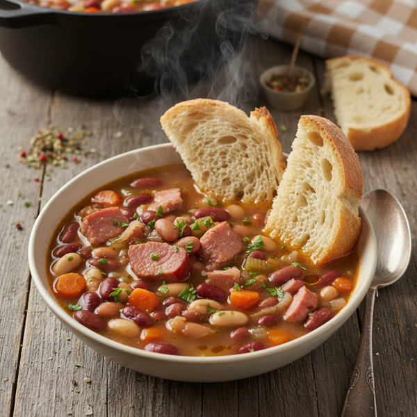 Hearty Ham and Bean Soup recipe