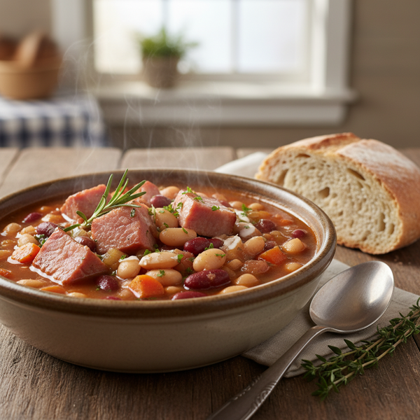 Hearty Ham and Bean Stew recipe