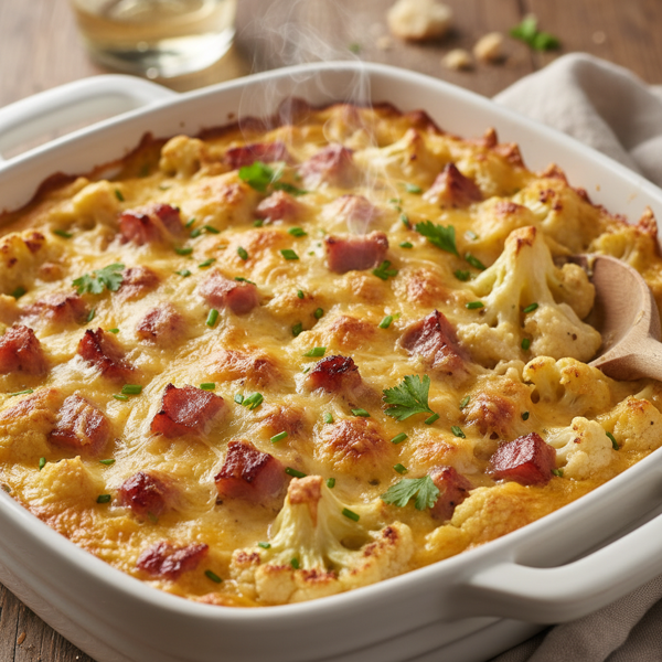 Hearty Ham and Cauliflower Bake recipe