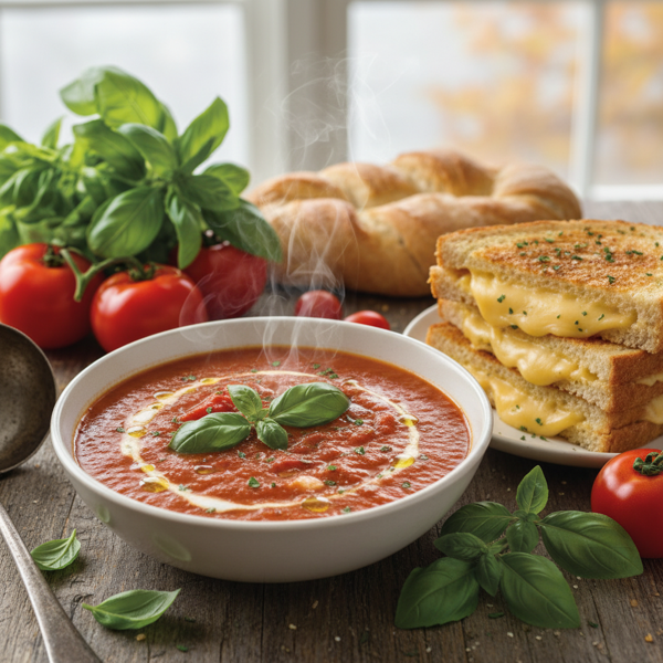 Hearty Harvest Tomato Basil Soup recipe