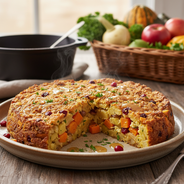 Hearty Harvest Vegetable Kugel recipe