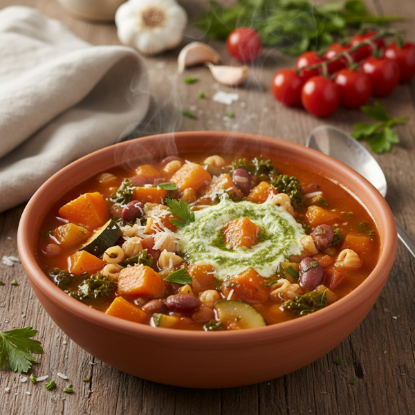 Hearty Harvest Vegetable Minestrone recipe