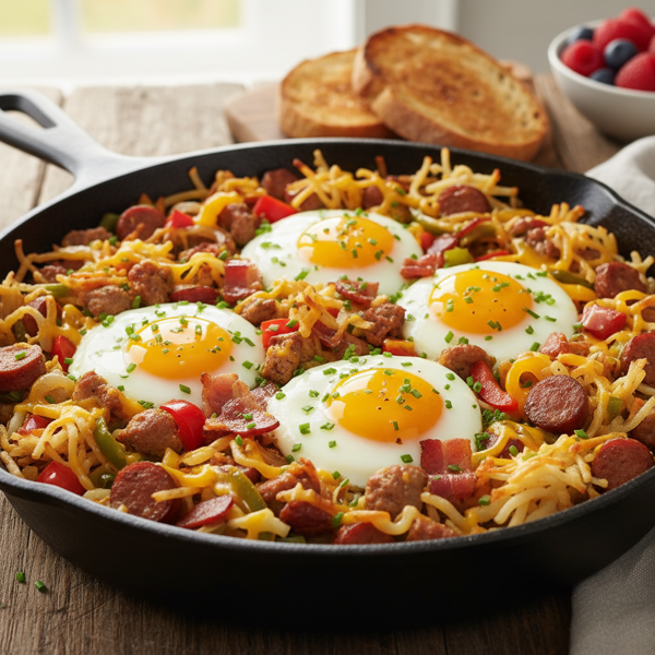 Hearty Hashbrown Breakfast Skillet recipe