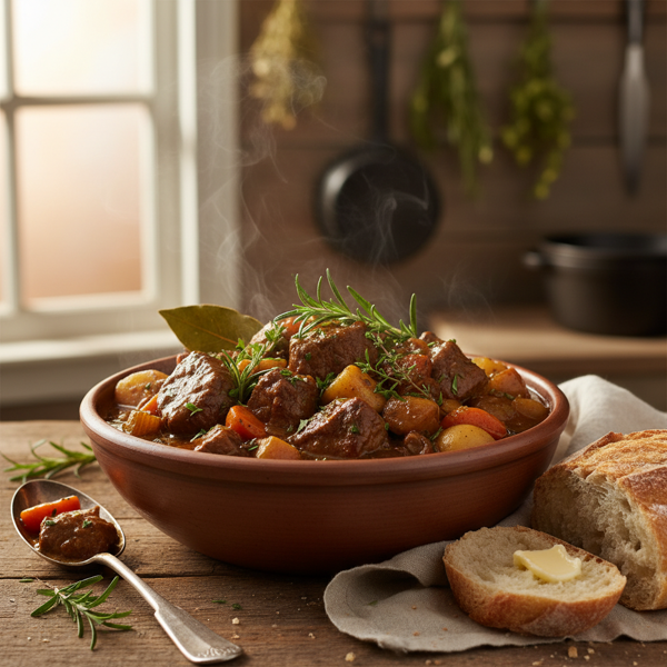 Hearty Herb-Infused Beef Stew recipe