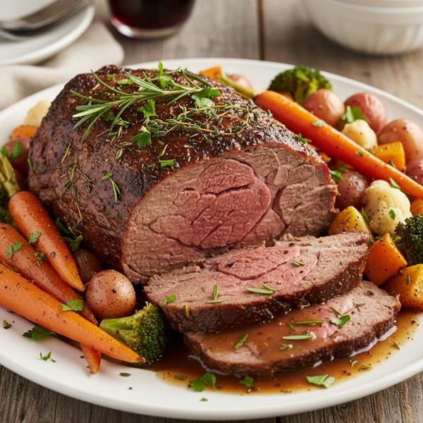 Hearty Herb-Infused Chuck Roast with Seasonal Vegetables recipe