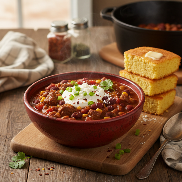 Hearty Homemade Chili recipe