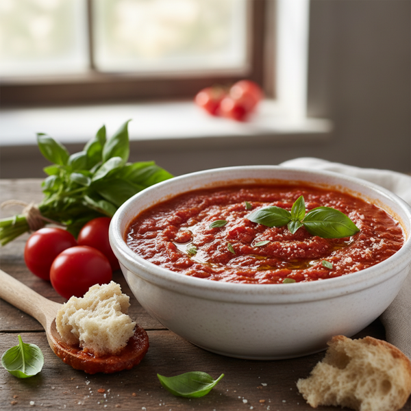 Hearty Homemade Tomato Basil Sauce recipe