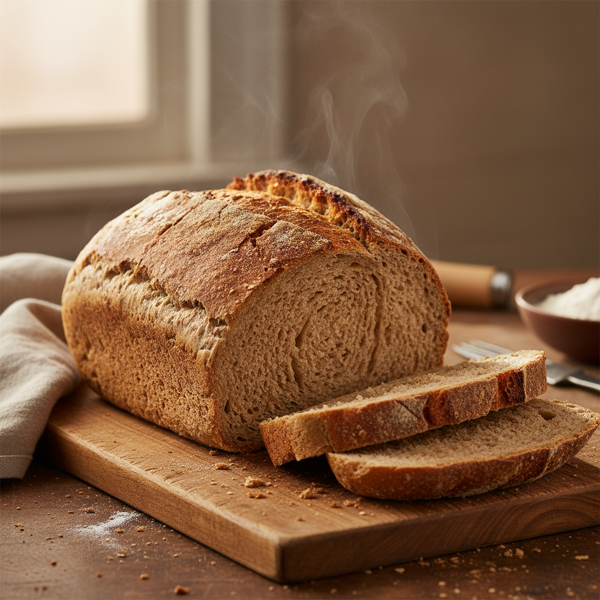 Hearty Homemade Whole Wheat Bread recipe