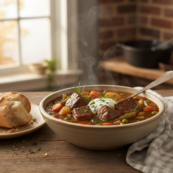 Hearty Homestyle Beef and Vegetable Stew recipe