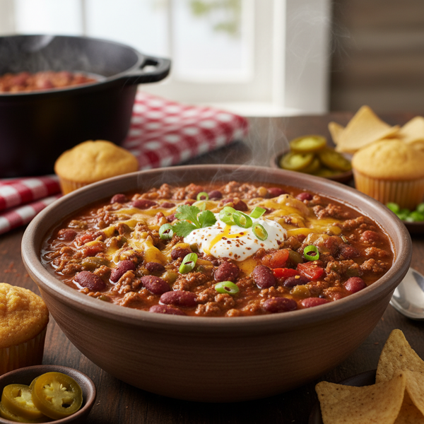 Hearty Homestyle Chili recipe