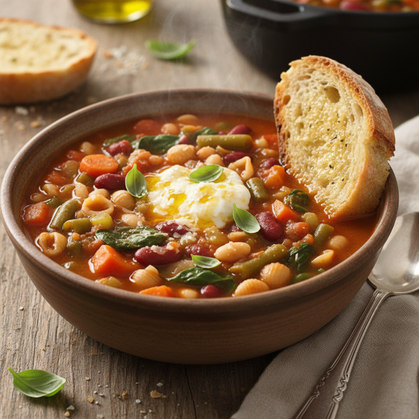 Hearty Homestyle Minestrone Soup recipe