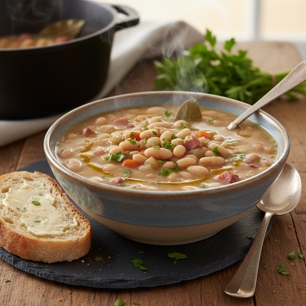 Hearty Homestyle Navy Bean Soup recipe
