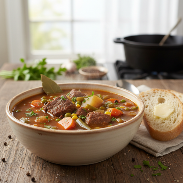Hearty Homestyle Vegetable Beef Soup recipe
