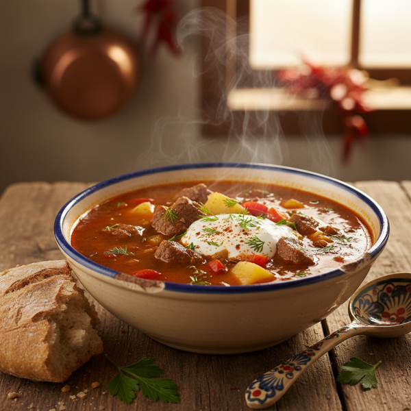 Hearty Hungarian Goulash Soup recipe