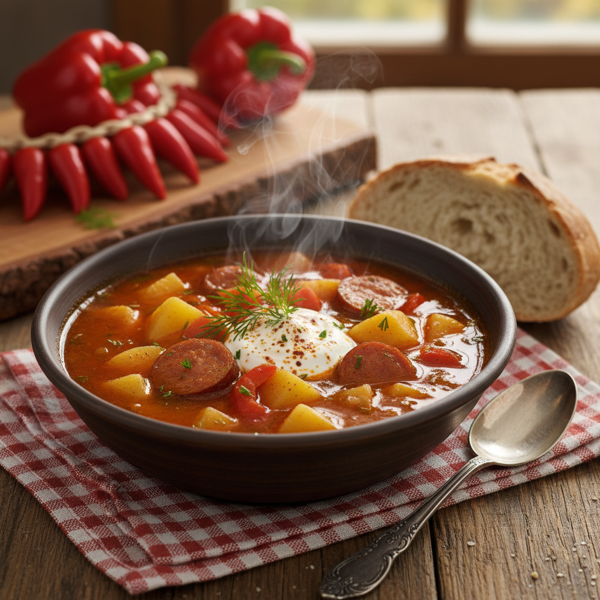 Hearty Hungarian Paprika Potato Soup recipe