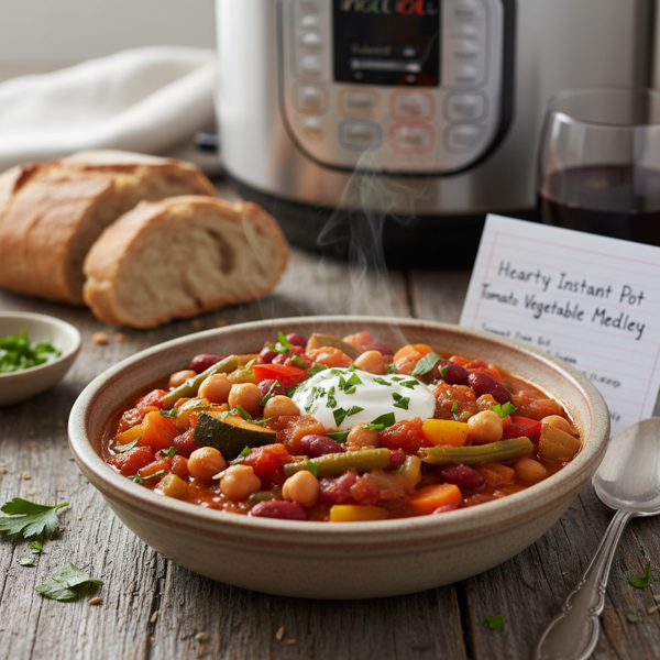 Hearty Instant Pot Tomato Vegetable Medley recipe