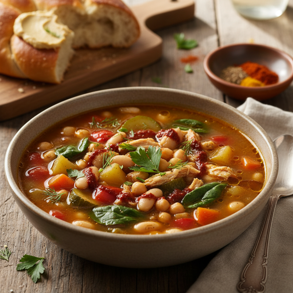 Hearty Israeli Bean & Vegetable Soup recipe