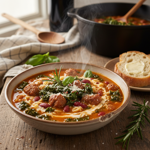 Hearty Italian Sausage and Kale Soup recipe