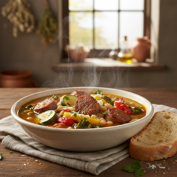 Hearty Italian Sausage and Vegetable Medley Soup recipe