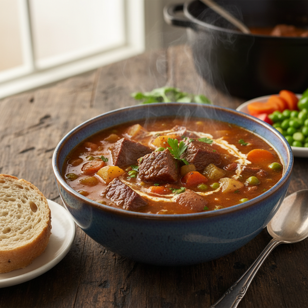 Hearty Kansas City Steak and Vegetable Soup recipe