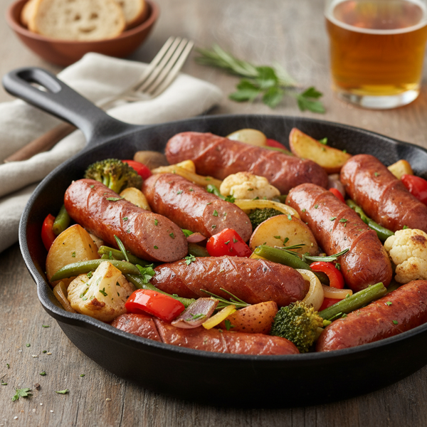 Hearty Kielbasa and Vegetable Skillet recipe