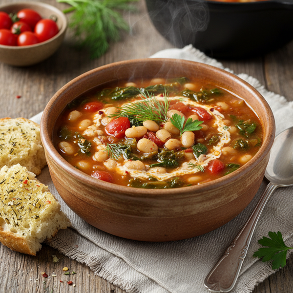 Hearty Lima Bean and Tomato Soup recipe