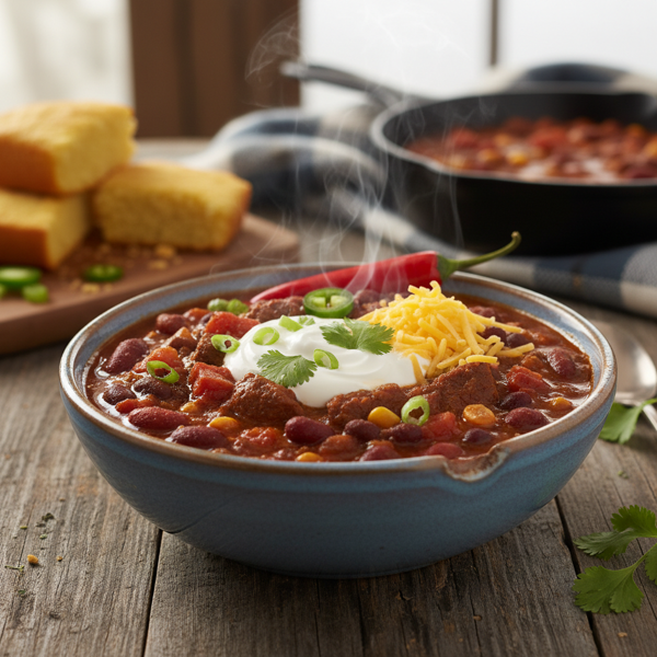 Hearty Lodge-Style Chili Delight recipe