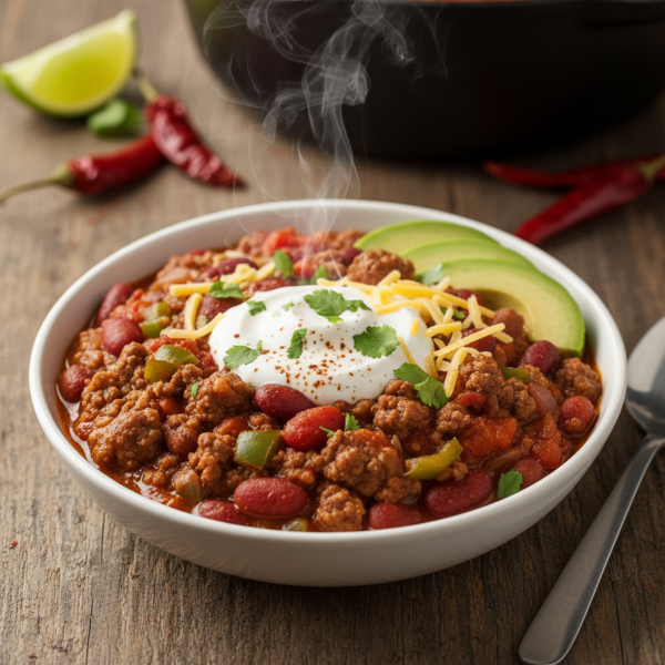 Hearty Low-Carb Beef Chili recipe