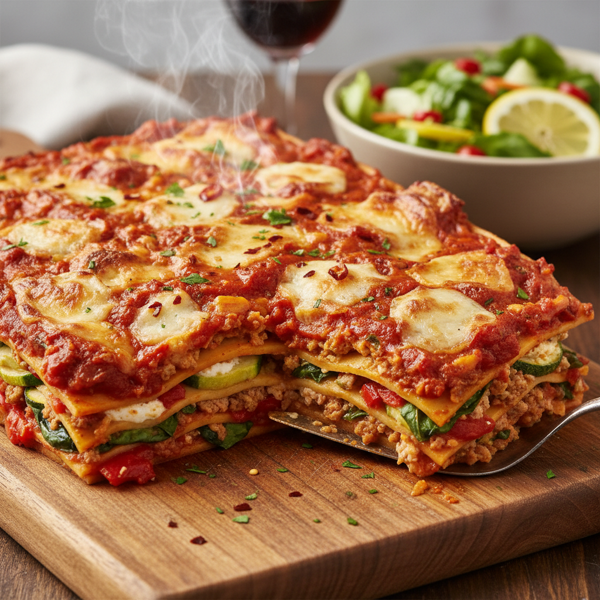 Hearty Low-Cholesterol Lasagna Delight recipe