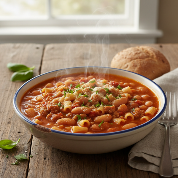 Hearty Low-Fat Pasta e Fagioli recipe