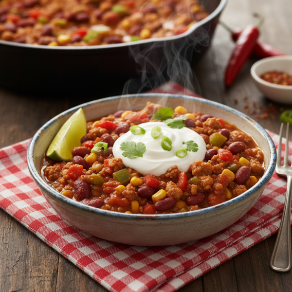 Hearty Low-Fat Turkey Chili recipe