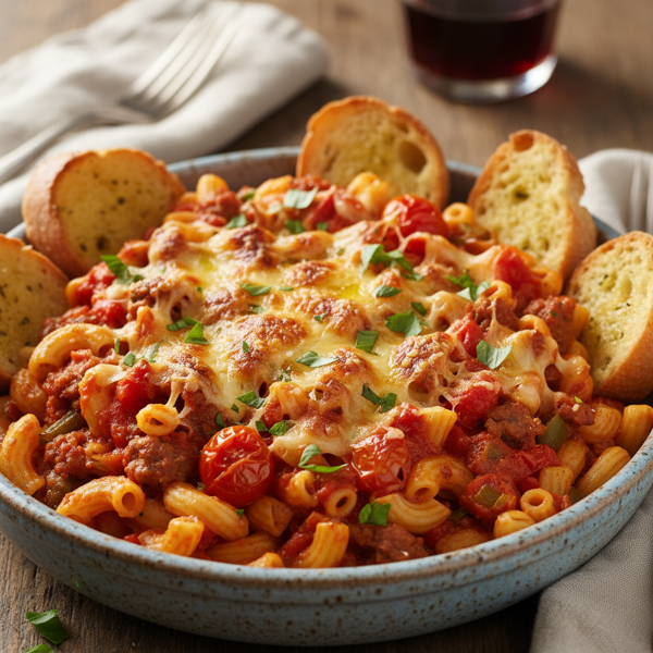 Hearty Macaroni Tomato Delight recipe
