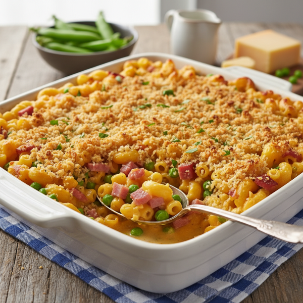 Hearty Macaroni and Peas Delight recipe