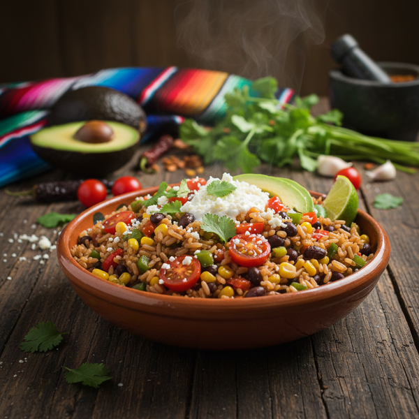 Hearty Mexican Brown Rice Fiesta recipe