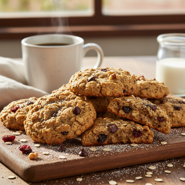 Hearty Oatmeal Breakfast Cookies recipe