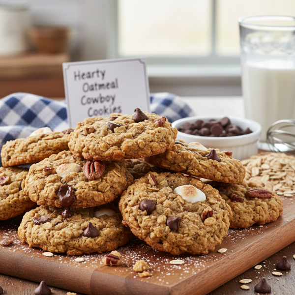 Hearty Oatmeal Cowboy Cookies recipe