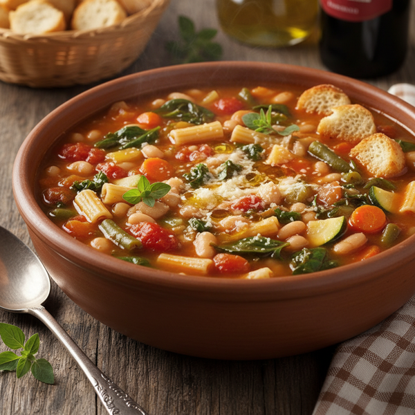 Hearty Olive Garden-Style Minestrone Soup recipe