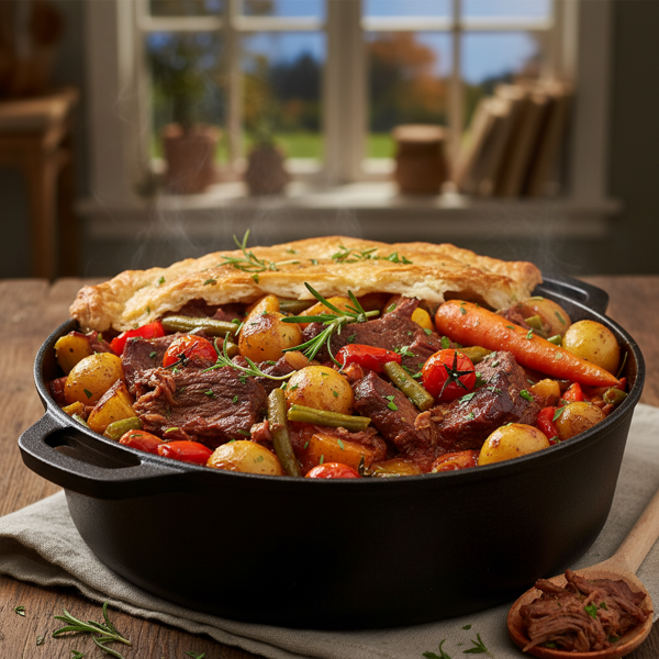 Hearty One-Pot Beef and Vegetable Bake recipe