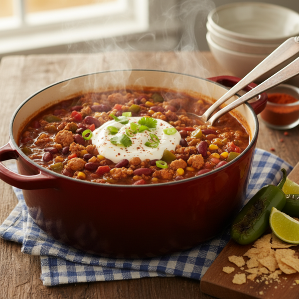 Hearty One-Pot Turkey Chili recipe