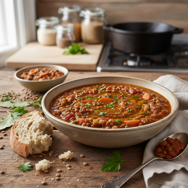 Hearty Pantry Lentil Stew recipe