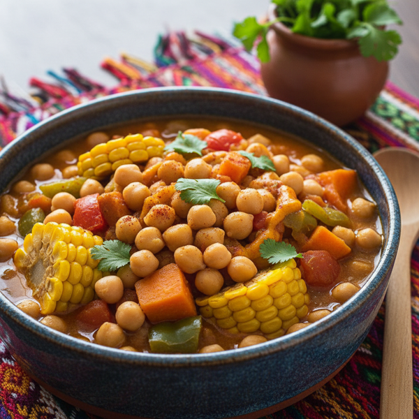Hearty Peruvian Chickpea and Vegetable Stew recipe