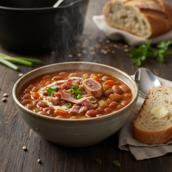 Hearty Pinto Bean and Ham Bone Soup recipe