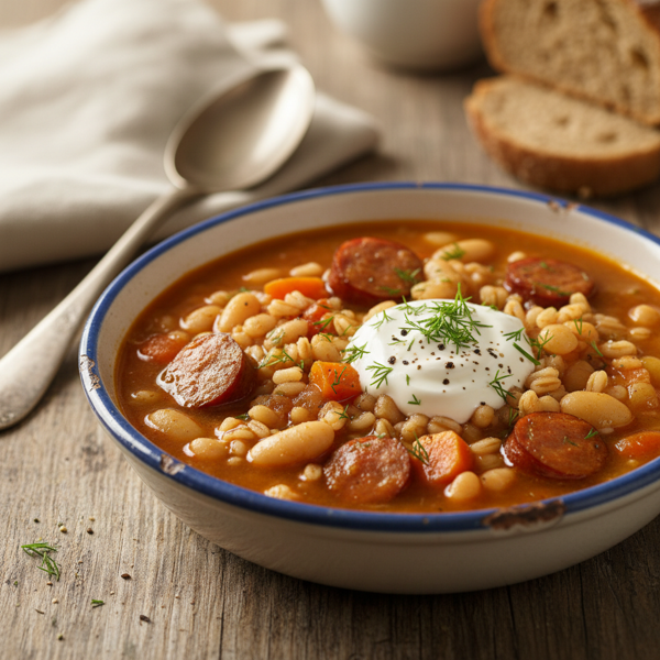 Hearty Polish Bean and Barley Delight recipe