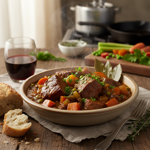 Hearty Quick Pressure Cooker Beef Stew recipe
