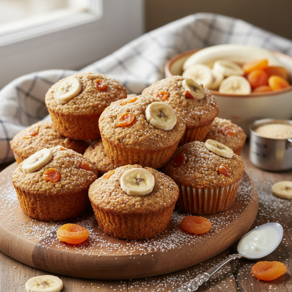 Hearty Quinoa Apricot-Banana Muffins recipe